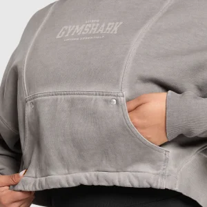 Sale Gymshark Rest Day Heavyweight Sweatshirt MetalGrey/AsphaltGrey