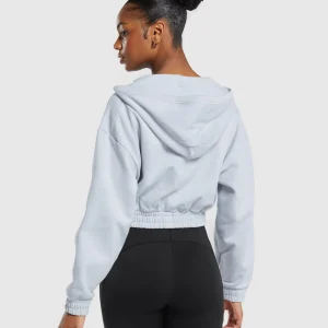 Hot Gymshark Rest Day Midi Pullover FreshBlue