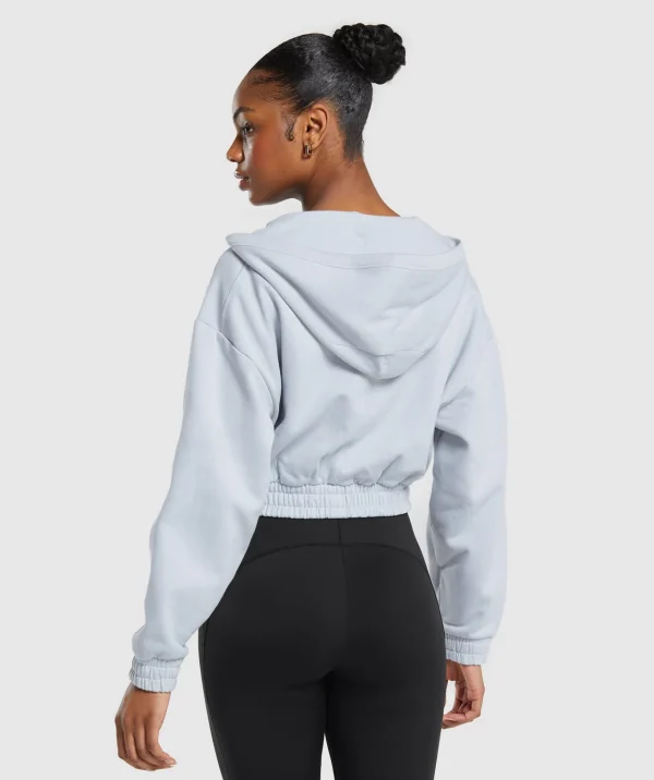 Hot Gymshark Rest Day Midi Pullover FreshBlue