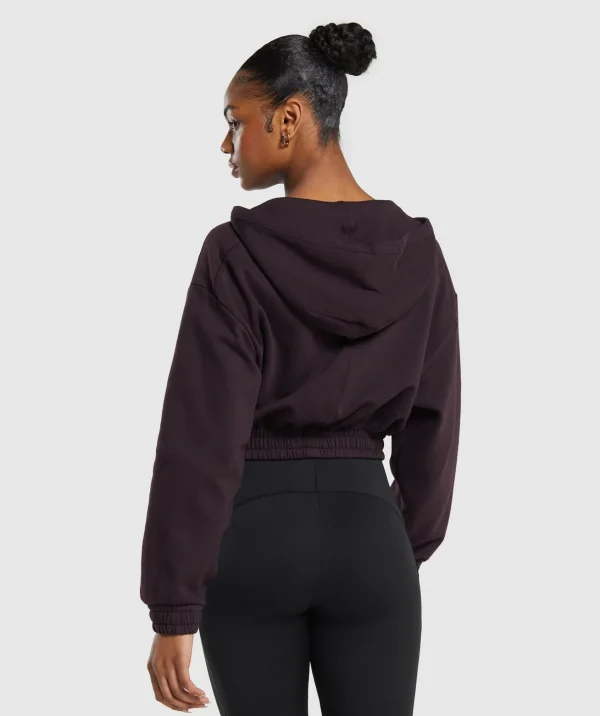 New Gymshark Rest Day Midi Pullover PlumBrown