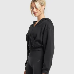 Clearance Gymshark Rest Day Midi Pullover Black