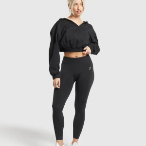 Clearance Gymshark Rest Day Midi Pullover Black