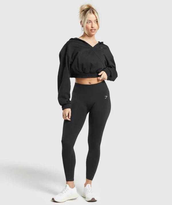 Clearance Gymshark Rest Day Midi Pullover Black