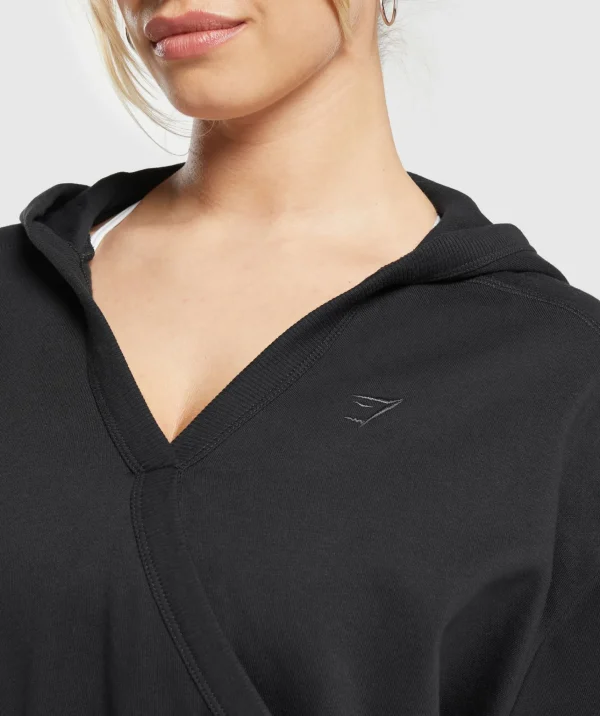 Clearance Gymshark Rest Day Midi Pullover Black