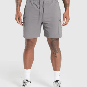 Sale Gymshark Rest Day 6" Cargo Shorts BrushedGrey