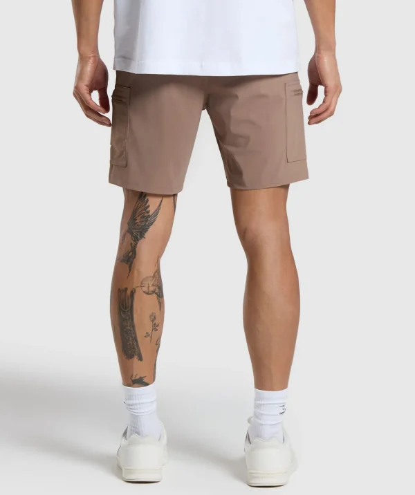 Clearance Gymshark Rest Day 6" Cargo Shorts MochaMauve