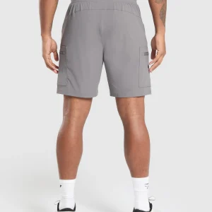 Sale Gymshark Rest Day 6" Cargo Shorts BrushedGrey