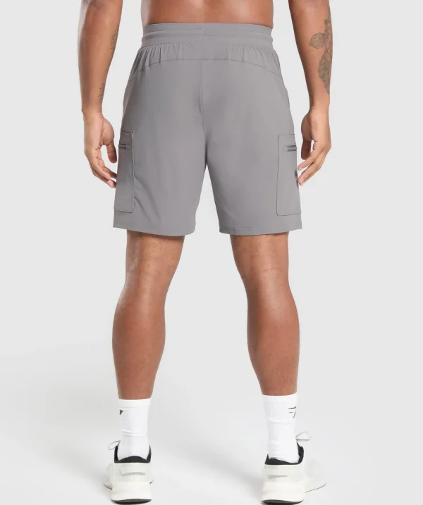 Sale Gymshark Rest Day 6" Cargo Shorts BrushedGrey