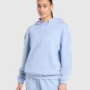 Best Gymshark Rest Day Sweats 2.0 Oversized Hoodie BlueMarl