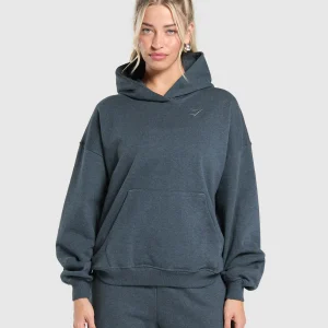 New Gymshark Rest Day Sweats Hoodie IndigoBlueMarl
