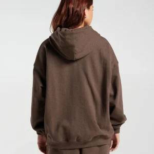 Hot Gymshark Rest Day Sweats Hoodie CozyBrownMarl