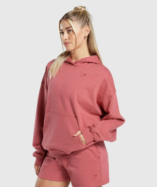 Clearance Gymshark Rest Day Sweats Hoodie HeritagePinkMarl