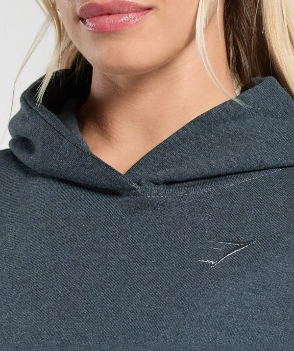 New Gymshark Rest Day Sweats Hoodie IndigoBlueMarl