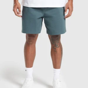 New Gymshark Rest Day Woven Shorts SmokeyTeal