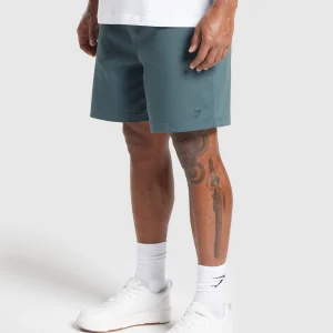 New Gymshark Rest Day Woven Shorts SmokeyTeal