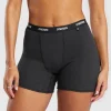 Outlet Gymshark Rib Shorts MidnightBlackMarl