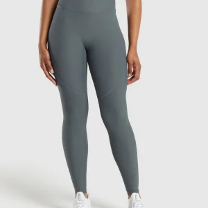 Discount Gymshark Ribbed Leggings StrongGrey