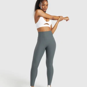 Discount Gymshark Ribbed Leggings StrongGrey