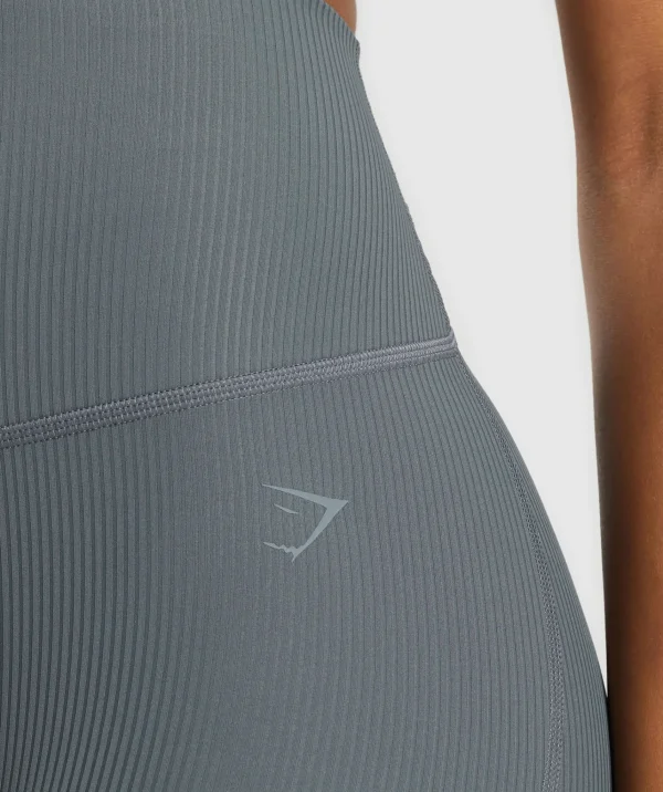 Discount Gymshark Ribbed Leggings StrongGrey