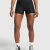 Online Gymshark Ribbed Shorts Black