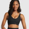 Best Gymshark Ribbed Sports Bra Black