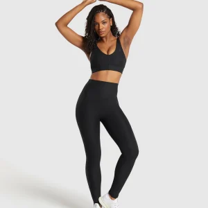 Best Gymshark Ribbed Sports Bra Black