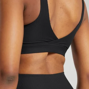 Best Gymshark Ribbed Sports Bra Black