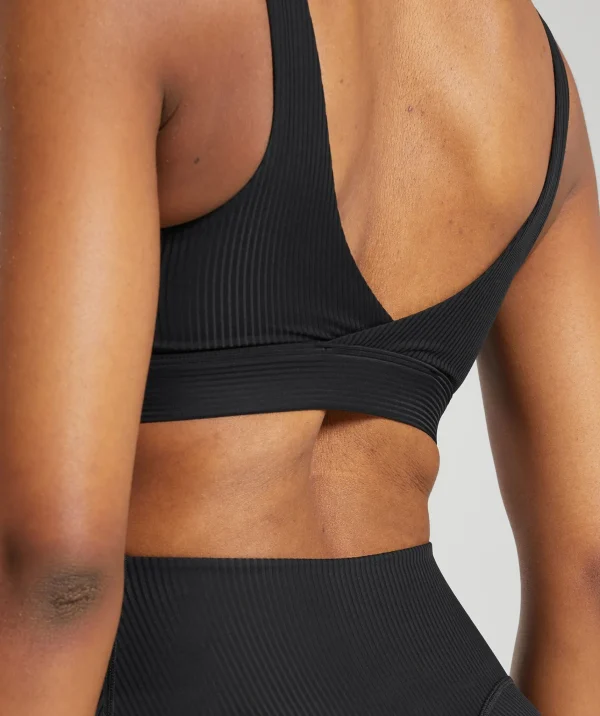 Best Gymshark Ribbed Sports Bra Black