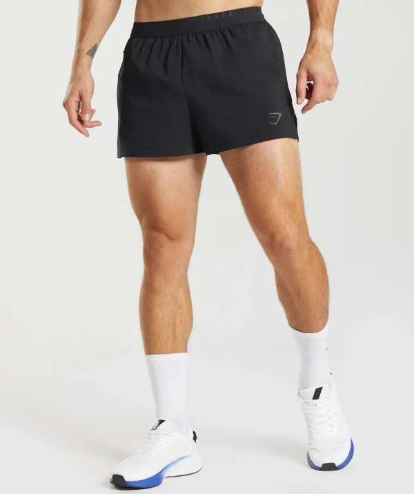 Fashion Gymshark Run Sport 3" Shorts Black