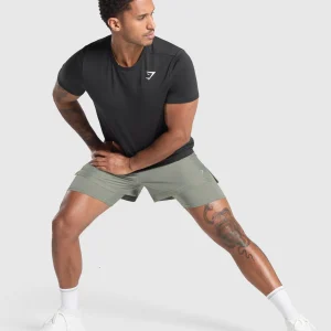 Fashion Gymshark Running 2 in 1 Shorts UnitGreen