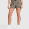 Hot Gymshark Running 2 in 1 Woven Shorts CamoBrown