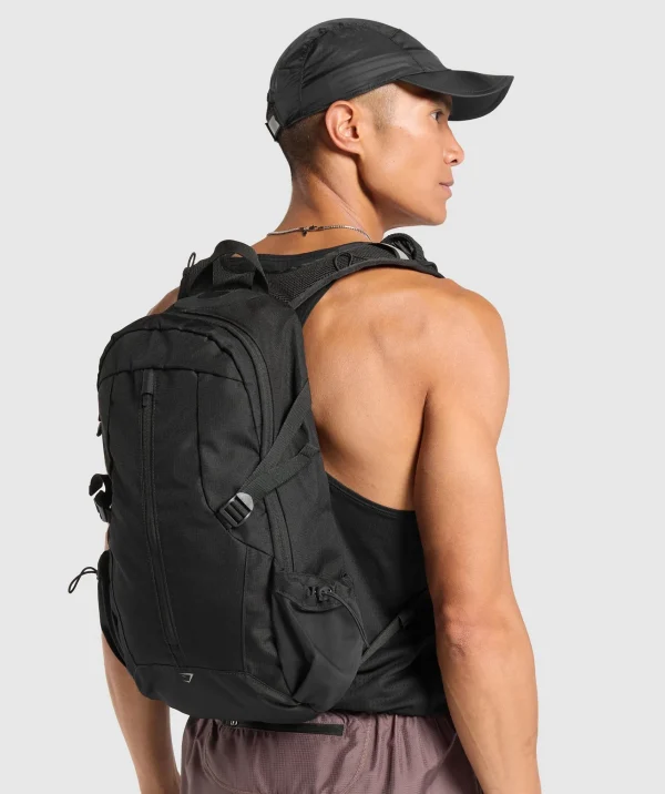 Fashion Gymshark Running Backpack Black