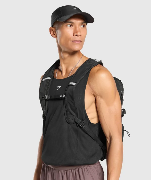 Fashion Gymshark Running Backpack Black