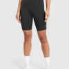 Hot Gymshark Running Cycling Shorts Black