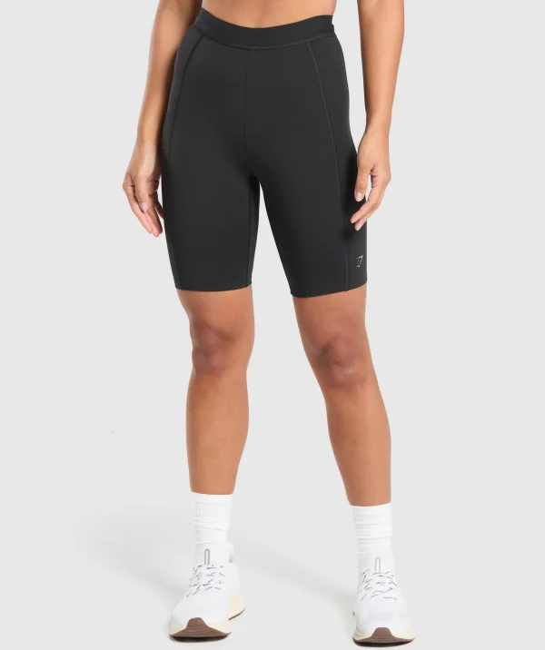 Hot Gymshark Running Cycling Shorts Black