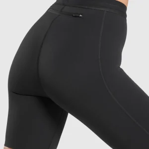 Hot Gymshark Running Cycling Shorts Black