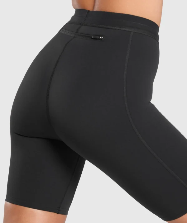 Hot Gymshark Running Cycling Shorts Black