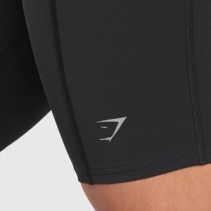 Hot Gymshark Running Cycling Shorts Black