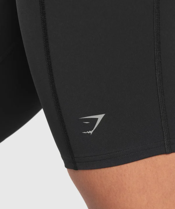 Hot Gymshark Running Cycling Shorts Black