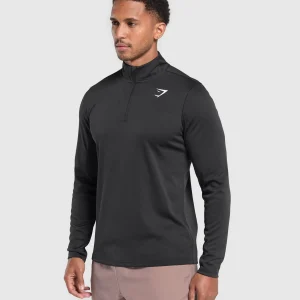 Best Gymshark Running Dept. 1/4 Zip Black