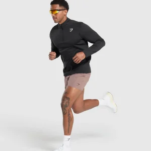 Best Gymshark Running Dept. 1/4 Zip Black