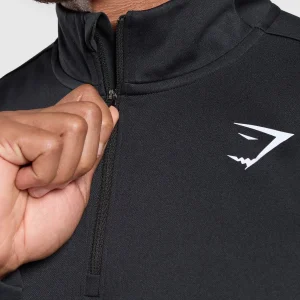 Best Gymshark Running Dept. 1/4 Zip Black