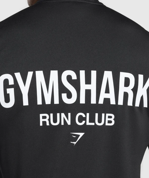 Best Gymshark Running Dept. 1/4 Zip Black