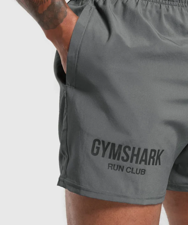 New Gymshark Running Dept. 5" Shorts PitchGrey