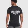 Fashion Gymshark Running Dept. T Shirt Black