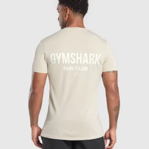 Sale Gymshark Running Dept. T Shirt PebbleGrey