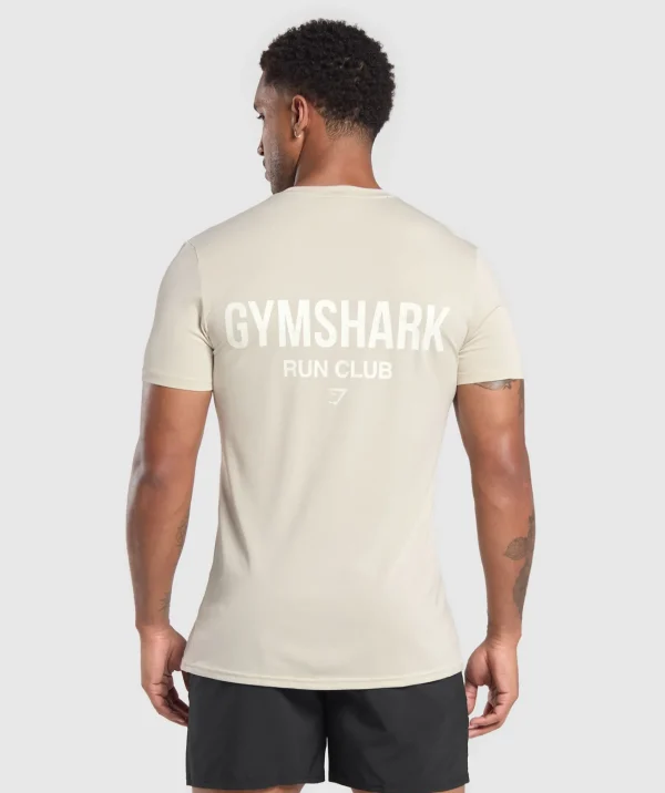 Sale Gymshark Running Dept. T Shirt PebbleGrey