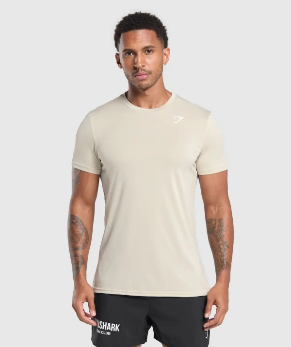 Sale Gymshark Running Dept. T Shirt PebbleGrey