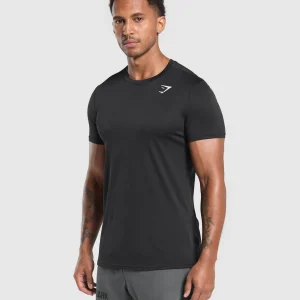 Fashion Gymshark Running Dept. T Shirt Black