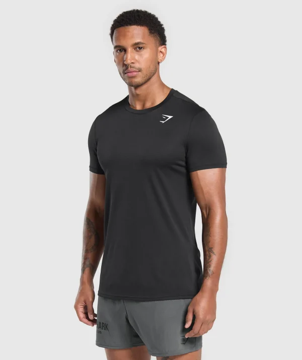 Fashion Gymshark Running Dept. T Shirt Black